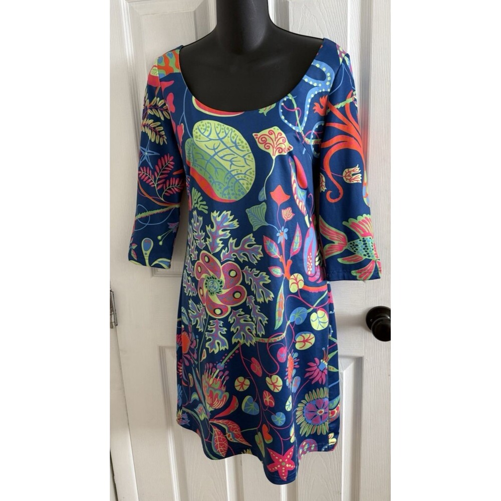 Gretchen Scott Dress Size Small Vibrant Colors Nautical Beach Ocean - Picture 1 of 10